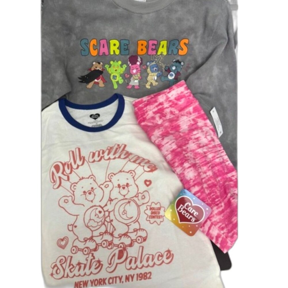 CARE BEARS Women's XS Outfit Sweatshirt Tee Legging 3 PIECE SIZE 0-2 NEW